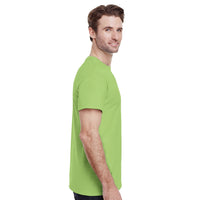 Load image into Gallery viewer, Man wearing a green t-shirt on a white background
