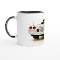 Load image into Gallery viewer, Mug with a Corvette car design on a white background

