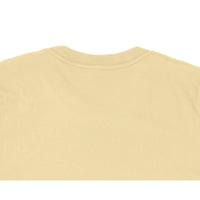 Load image into Gallery viewer, Beige t-shirt back view on a white background
